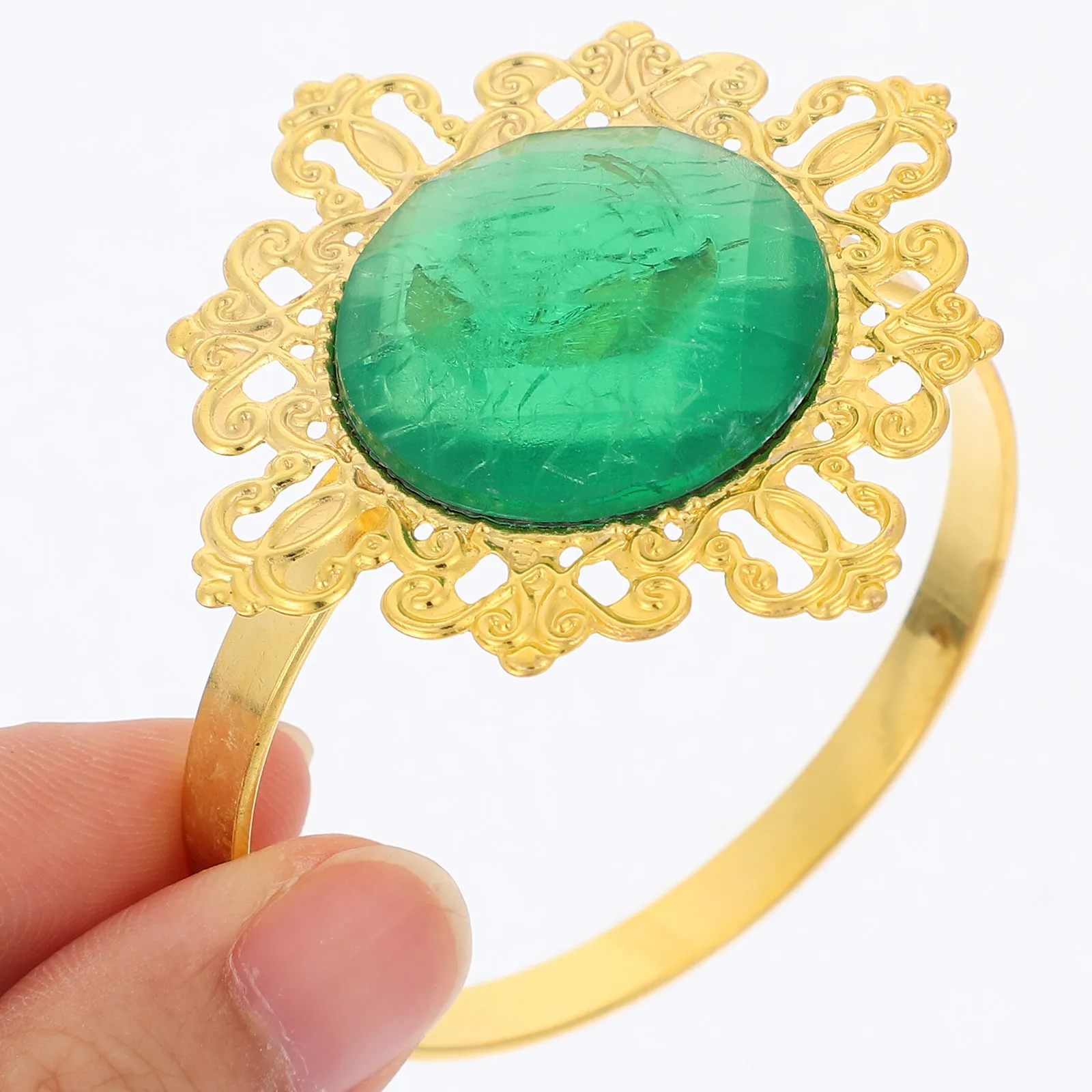 

12Pcs Napkin Rings for Dining Table Elegant Party Napkin Holders Wedding Table Decor Serviette Ring Dinner Decoration