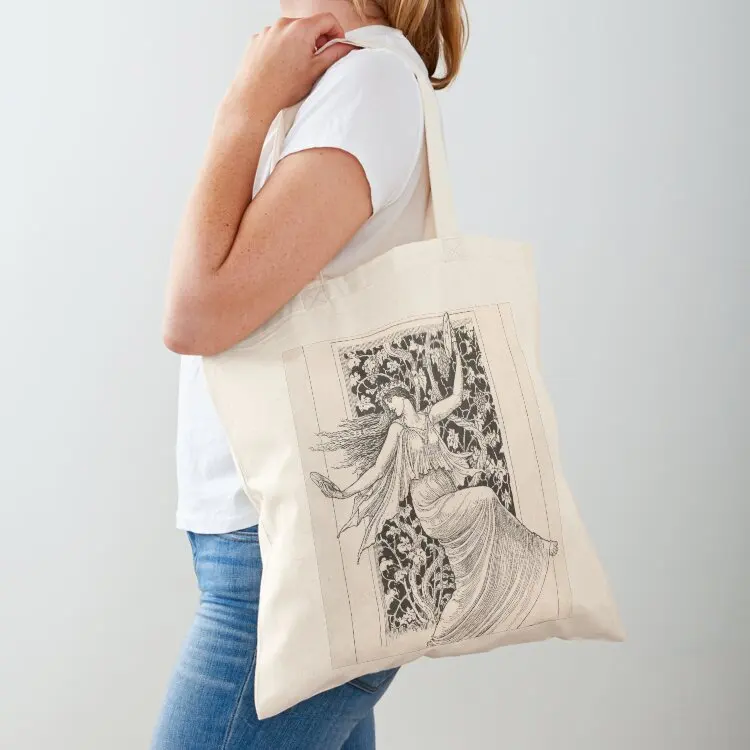 

Dancing Nymph by Walter Crane, 1895 Tote Bag Shopper handbag personalized tote cute pouch bag custom canvas bag