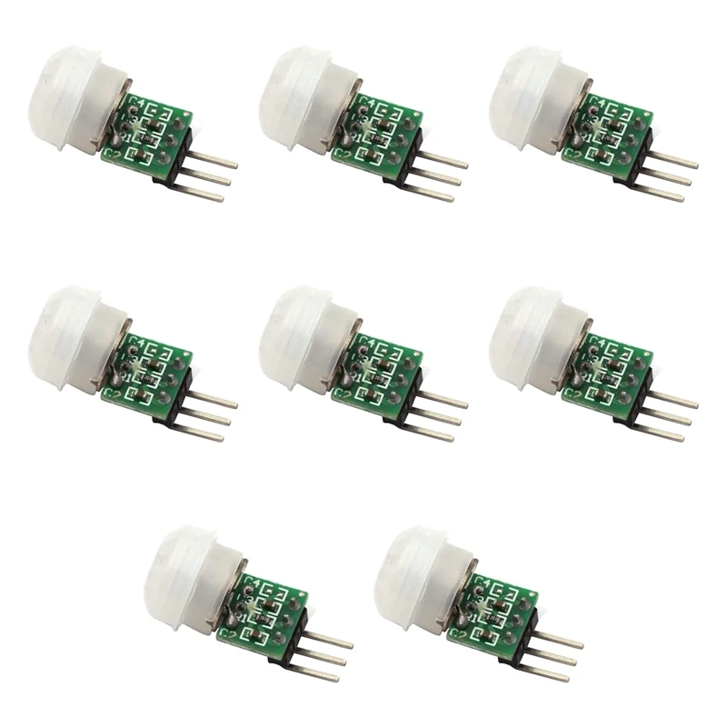 

8Pcs AM312 Mini Human Sensor Module PIR Motion Sensor Detector Modules Infrared Sensor Body Manual Motion IR Detector