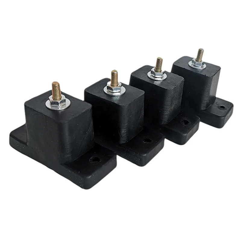 

ABSJ-4 Pack Подушка Кондиционер Резиновые амортизирующие антивибрационные изоляционные подушечки Кронштейн Черный