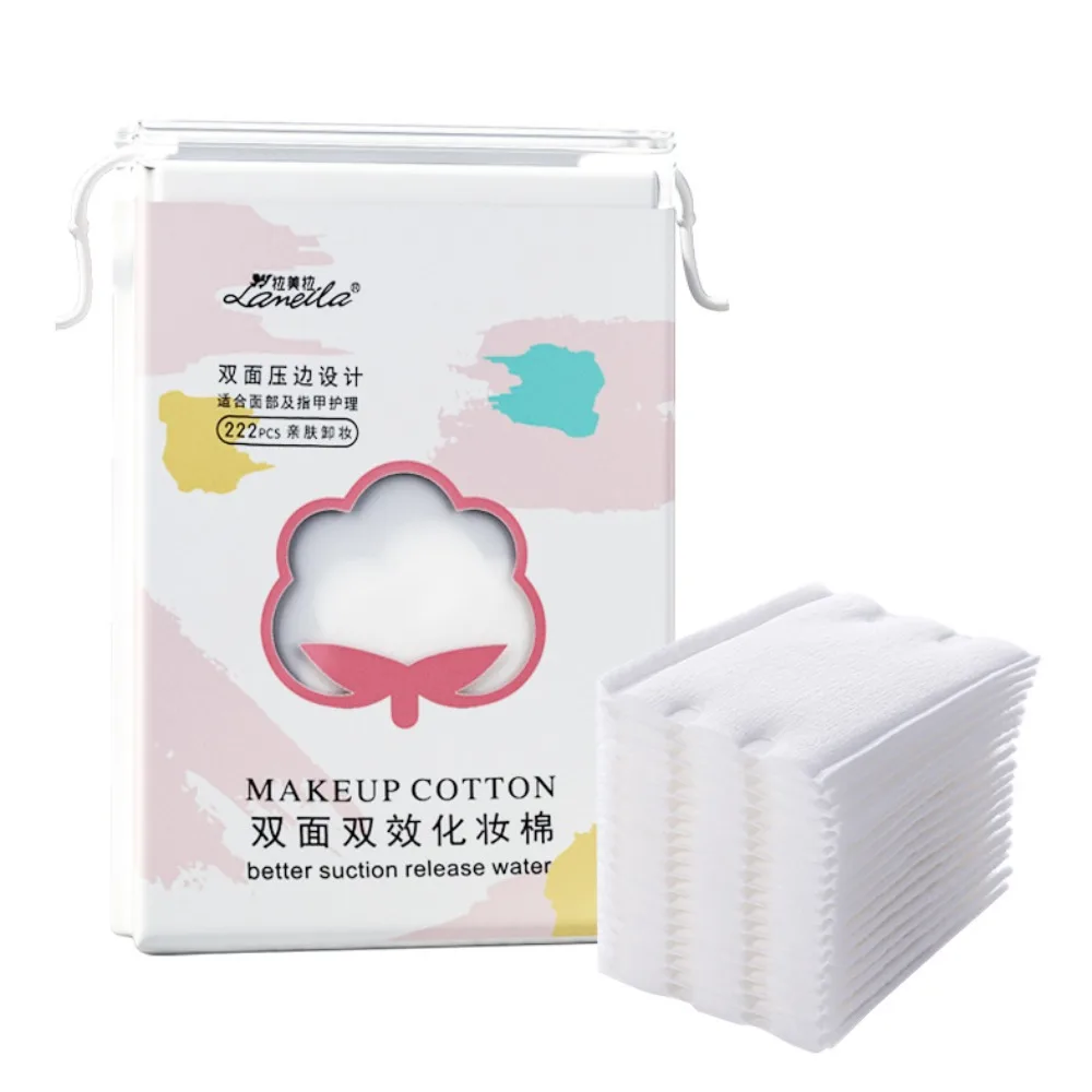 Portable Cosmetic Wipes Double-sided Makeup Makeup Cotton Disposable Makeup Removal Cotton Pads For Cleaning And Wet Application