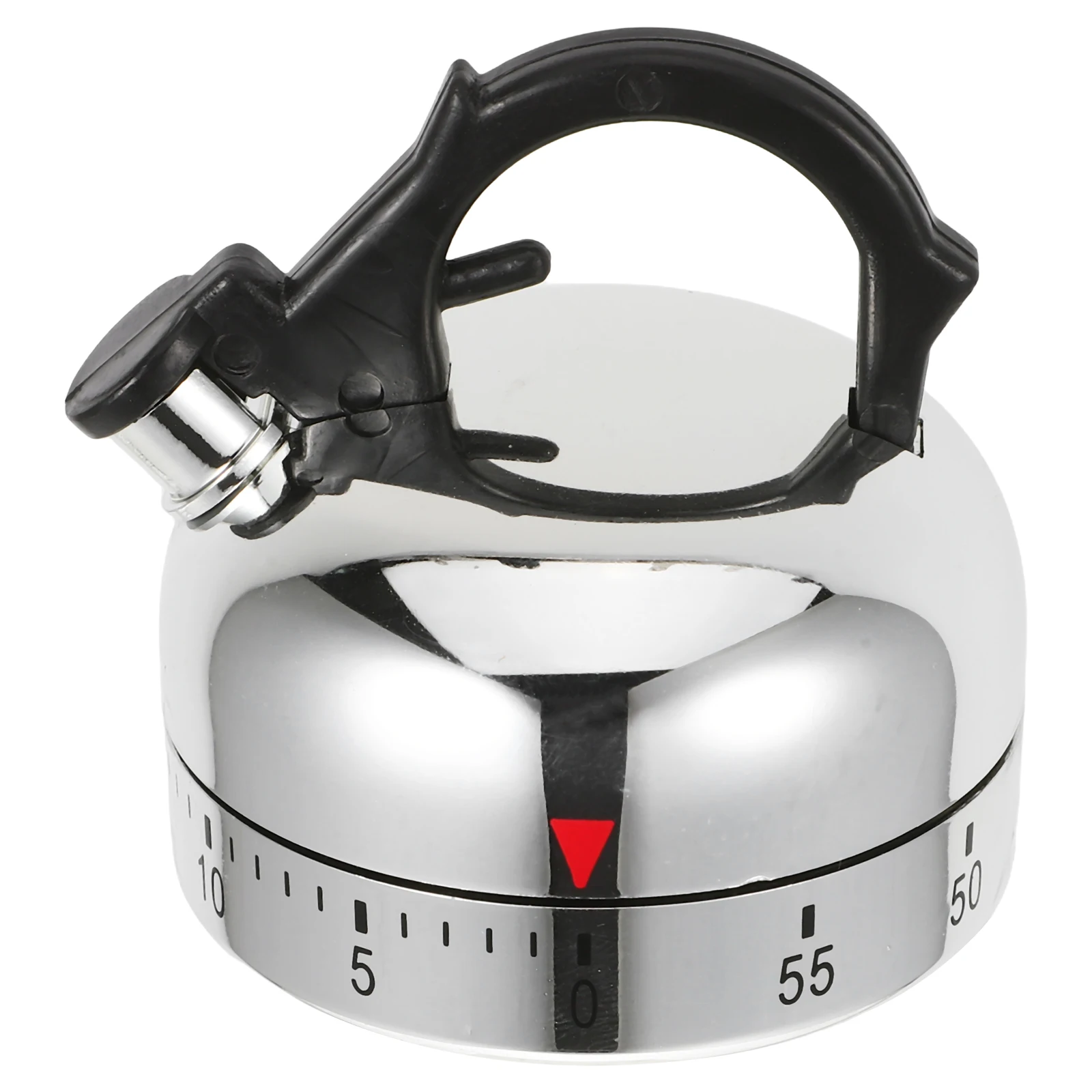 

Tea Kettle Countdown Timer Small Teapot Kitchen Wind up Mechanical Student Baking Timer Compact Portable Study Cute Fun Vintage