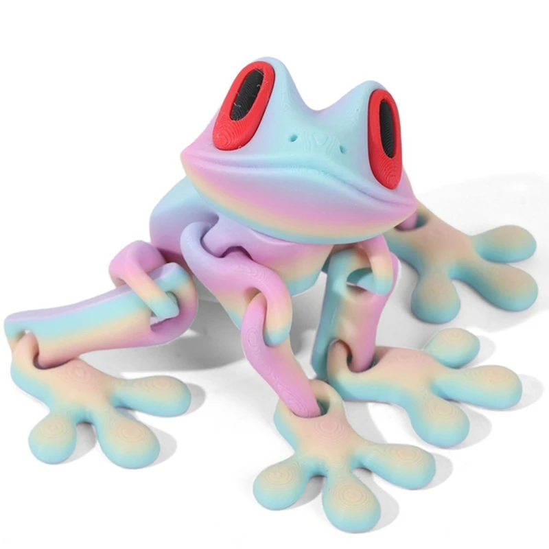

Creative 3D Printing Magnetic Frog Joint Movable Animal Model Crafts Desktop Refrigerator Decorations