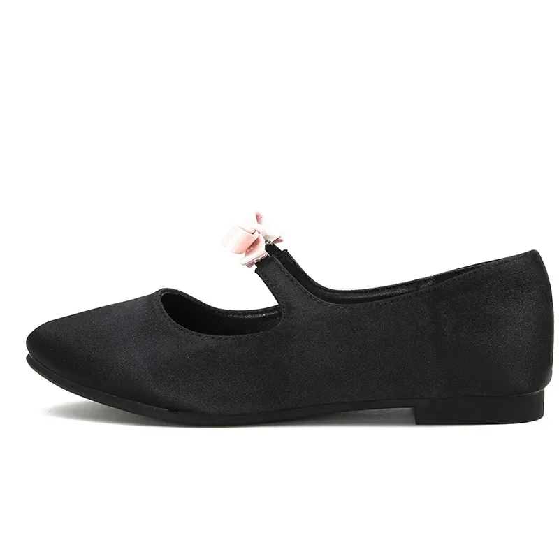 Nuove donne della moda primaverile e autunnaleParagrafo Baotou Bow Ballet Scarpe singole con suola morbida per donna con suola piatta con cinturino dritto