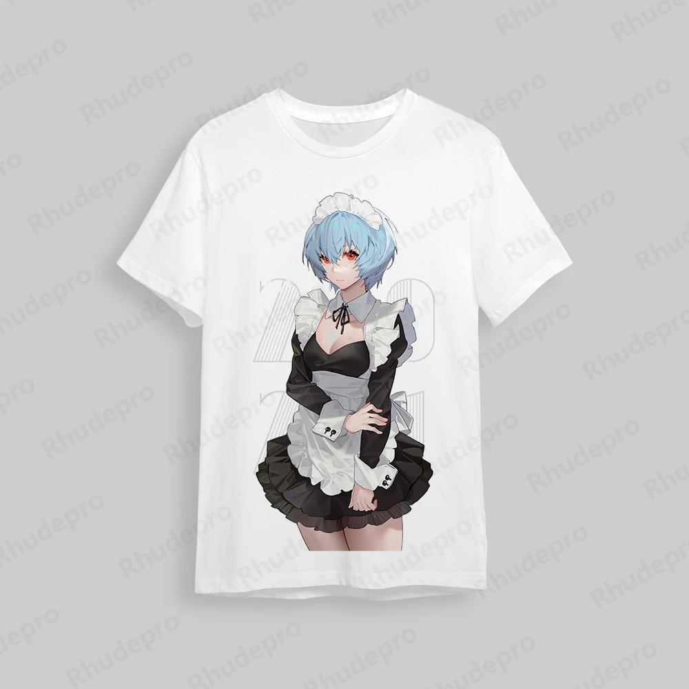 Neon Genesis Evangelion T-Shirt masculina, Roupas Hip Hop, Tendência extragrande, Y2K Moda Tshirt, Tendência Hip Hop, Streetwear, 2024