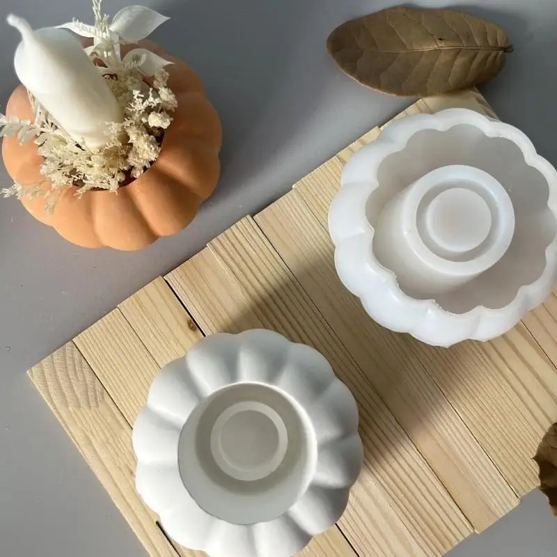 Y88A Multi -Fins Pumpkin Silicone Mold Castle