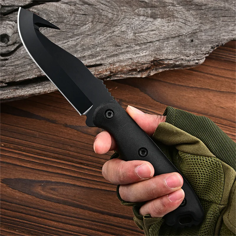 Outdoor Knife Portable High Hardness Portable Outdoor Camping Small Straight Knife