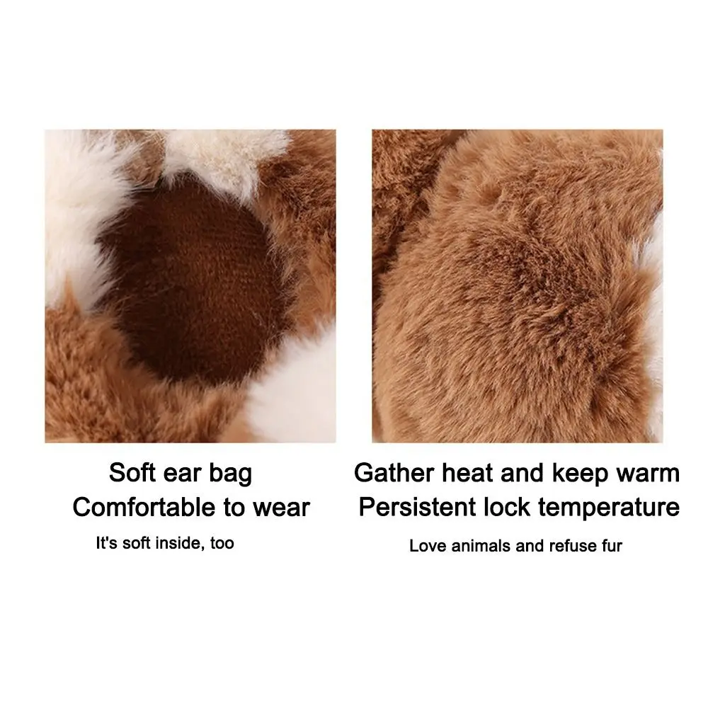 귀여운 귀마개 접이식 컬러 겨울 귀마개 방한 두꺼운 귀 보호 여성용 귀마개