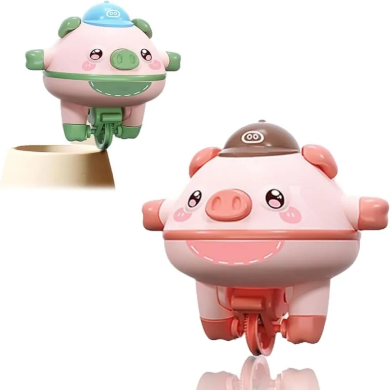 Children's Rolling Balance Play Novel Rope Walking Rolling Unicycle Acrobatics Rolling Balance Pig for Children Over 3 Years Old