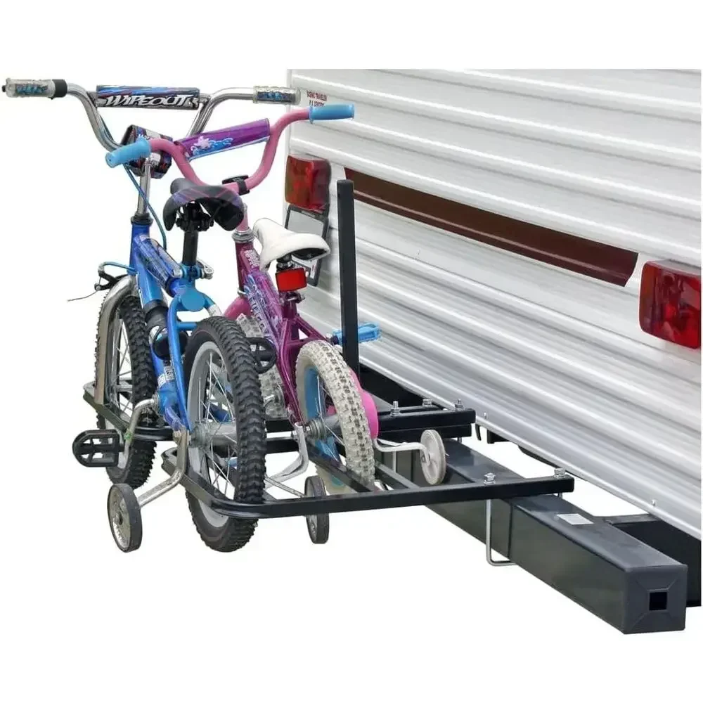 Universal Outdoor RV or Camper Trailer Bicycle Rack for 1-2 Bikes