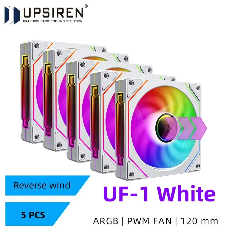 UPSIREN UF-1 PRISM 4 PRO Computer Chassis Fan 12cm ARGB 4 Pin PWM