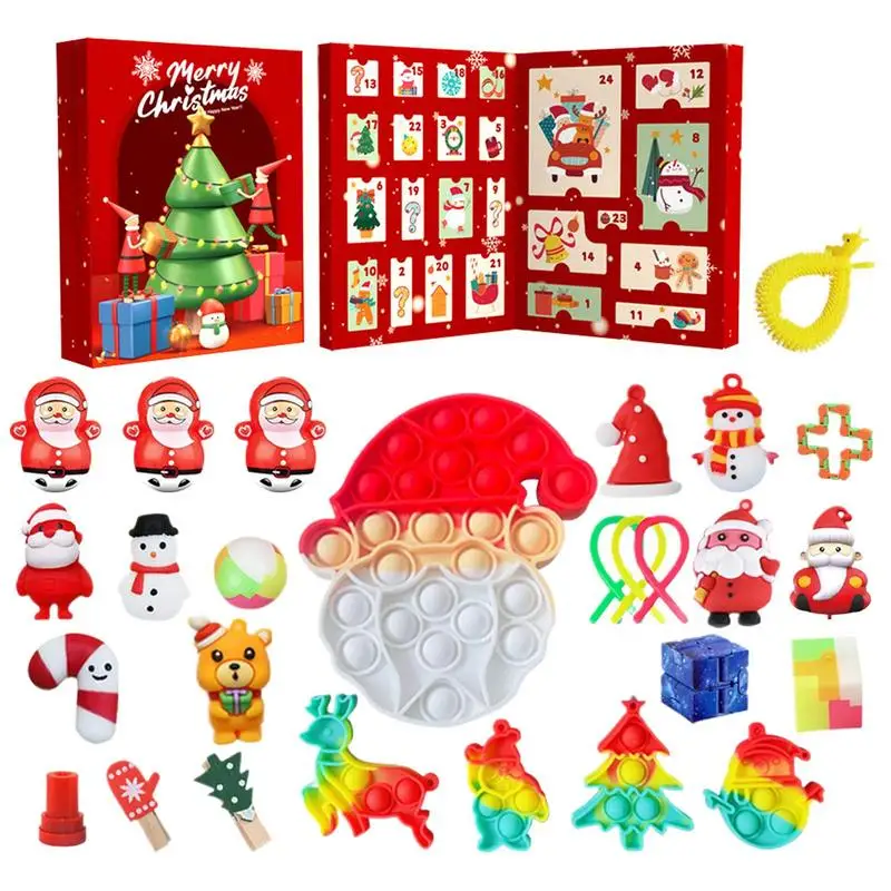 2024 Advent Calendar To Christmas 2024 Christmas Countdown Calendar Squeeze Toy 24 Days Christmas Calendar Countdown For Girls