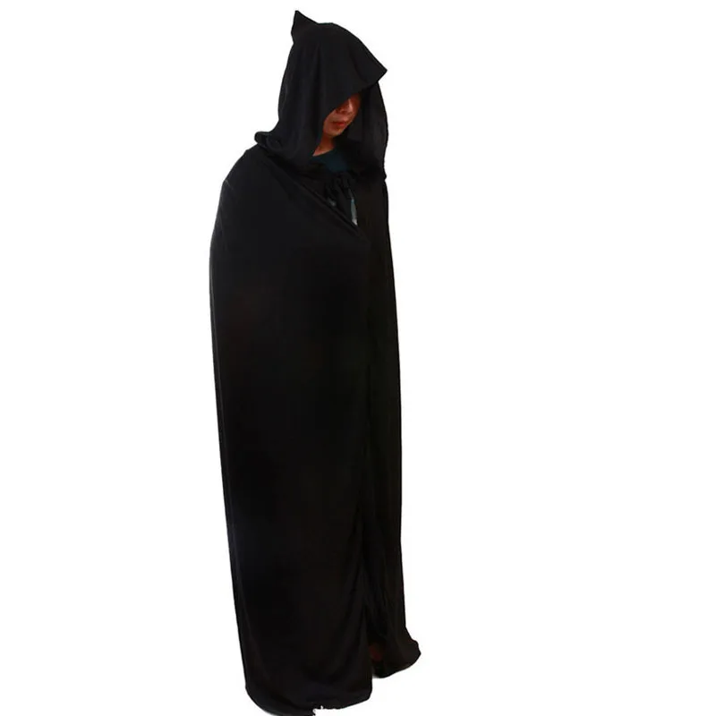 Disfraz de Dios de la muerte de Halloween para adultos, bata Bla, capa del diablo fantasma, ropa de actuación divertida del Día de los Inocentes, ropa étnica para mujer