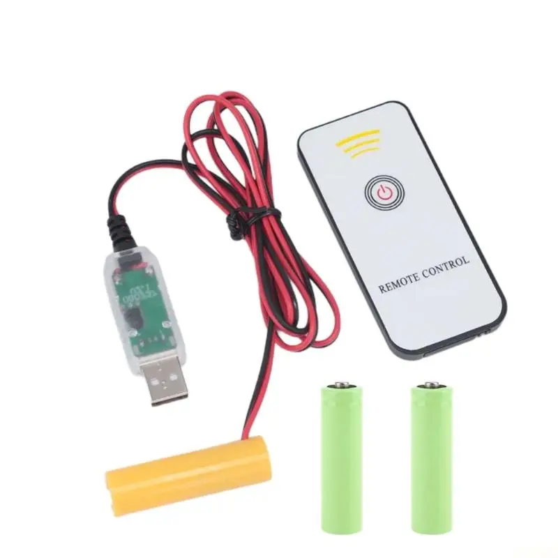 B03F USB LR6 Dummy Battery Adapter Set, 5V/2 A Input to 4.5V/1 A Output with Wireless Handset for Equipment Using Exactly Three