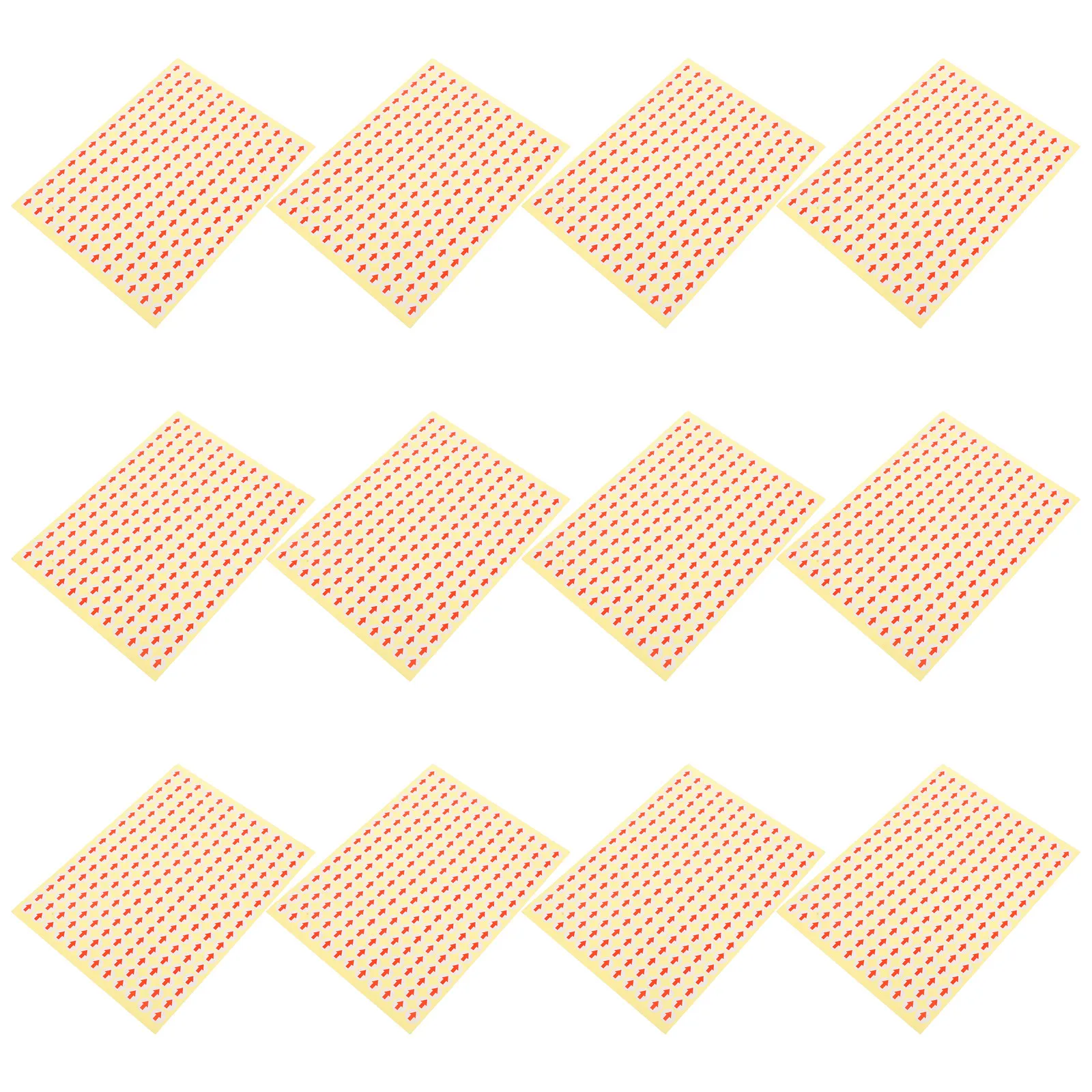 

15 Sheets Small Arrow Labels Clear Directional Design for Item Rework Tracking Arrow Pointer Stickers Coding Sign