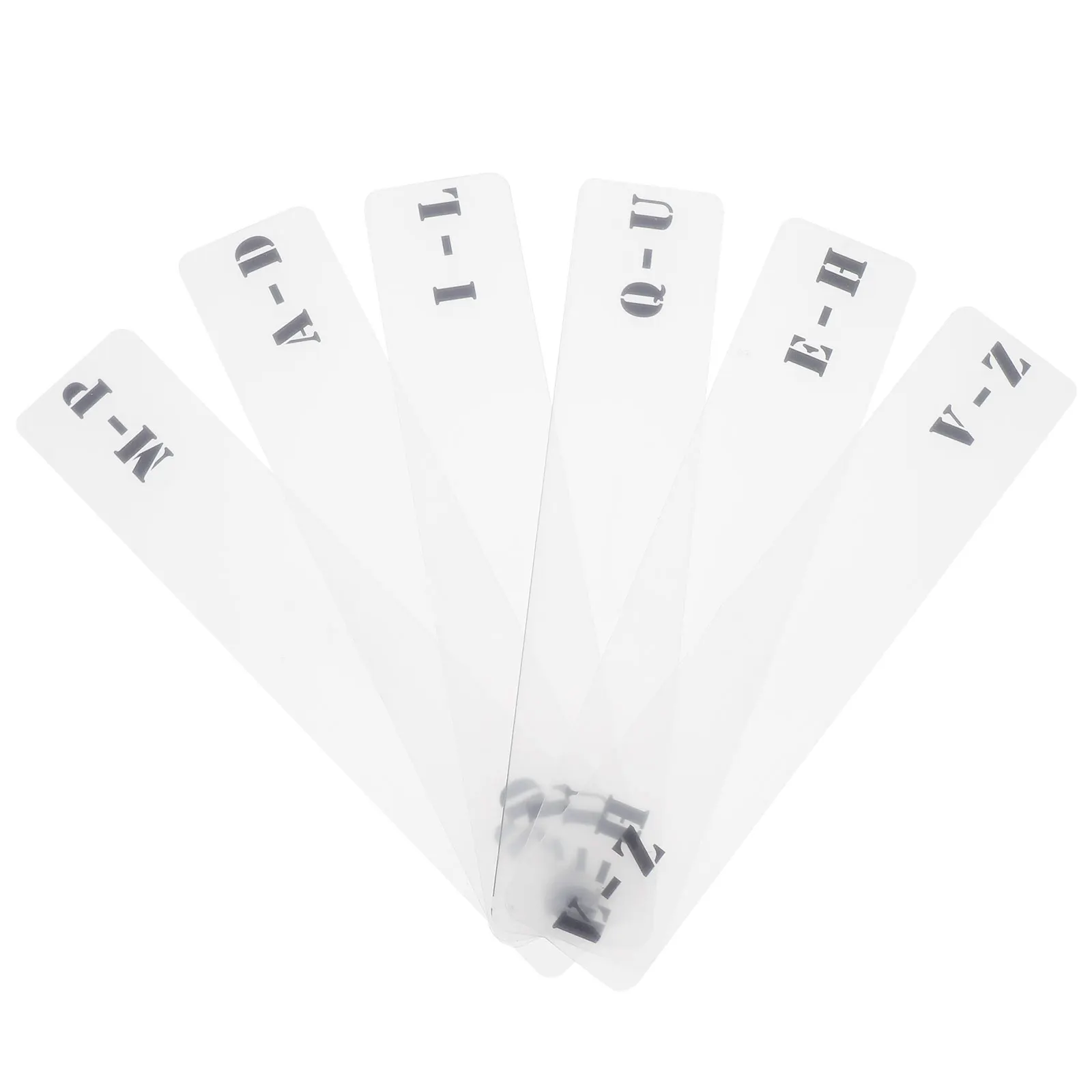 

6pcs Acrylic Classification Tag Card for CD Record Storage Dividers Letter Index Card Organizer for Shelf Closet Drawer