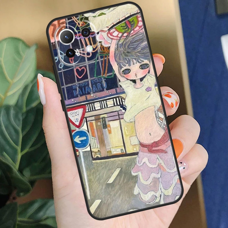 Cartoon Aesthetic Aya Takano Case For Xiaomi 13T Pro 12T 11T 14 12 13 Lite 12X POCO X5 X3 F5 Pro X4 F3 F4 C65 M5s Cover