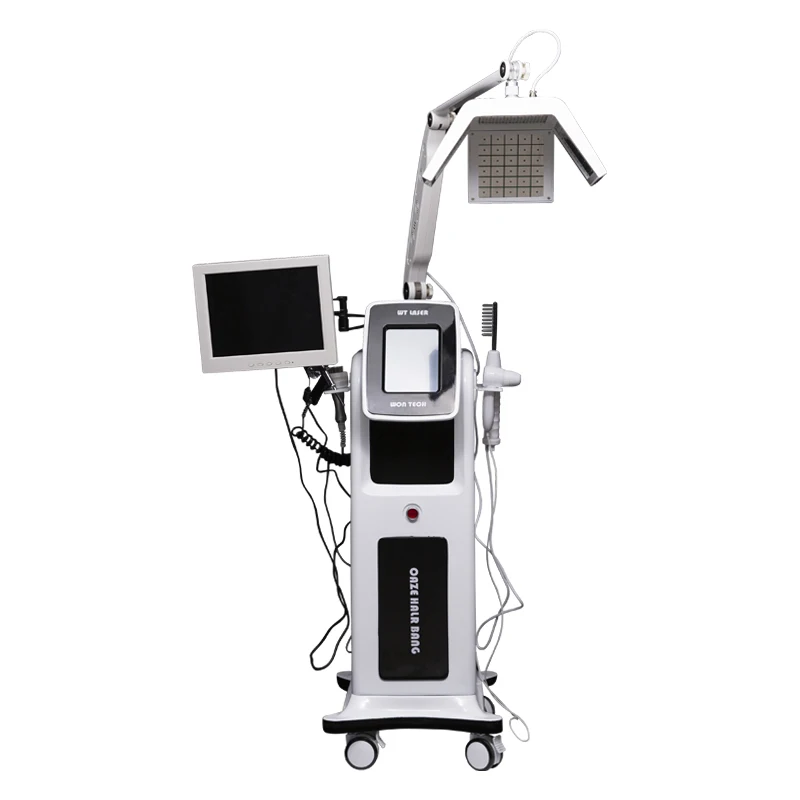 

2023 new style hair salon diode 650nm laser hair regeneration machine with laser scalp detection and regeneration hair function