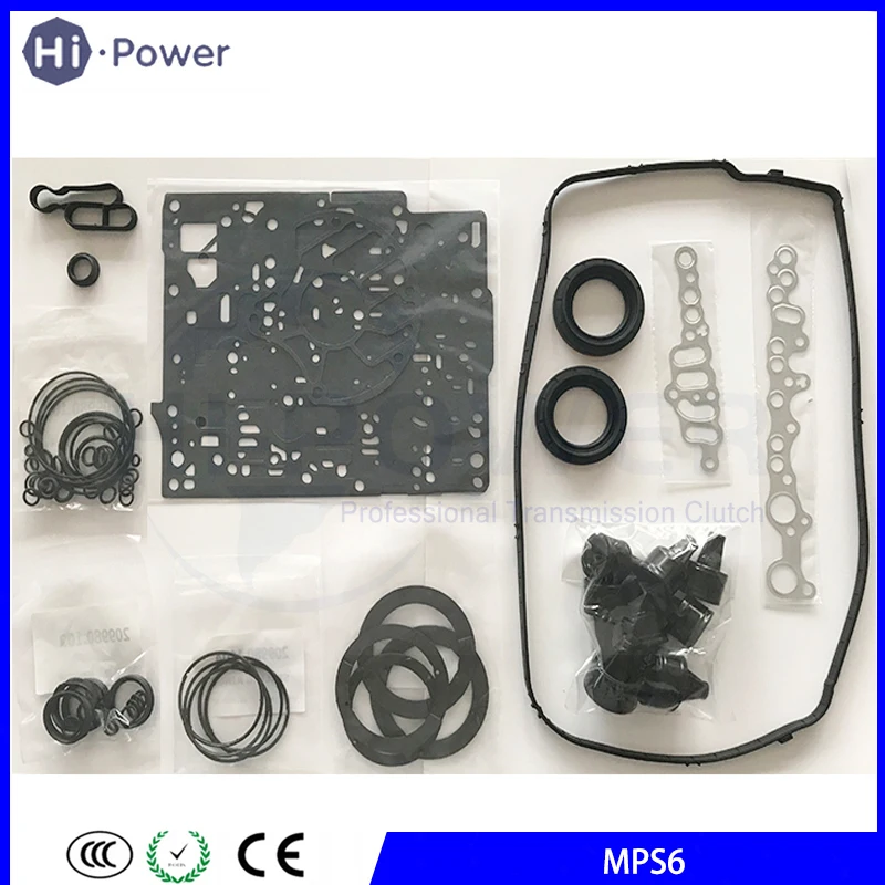 

6DCT450 MPS6 коробка передач сцепление капитальный поршень комплект прокладки для Volvo Ford Land Rover 6-SP коробка передач масляное уплотнение комплект для ремонта