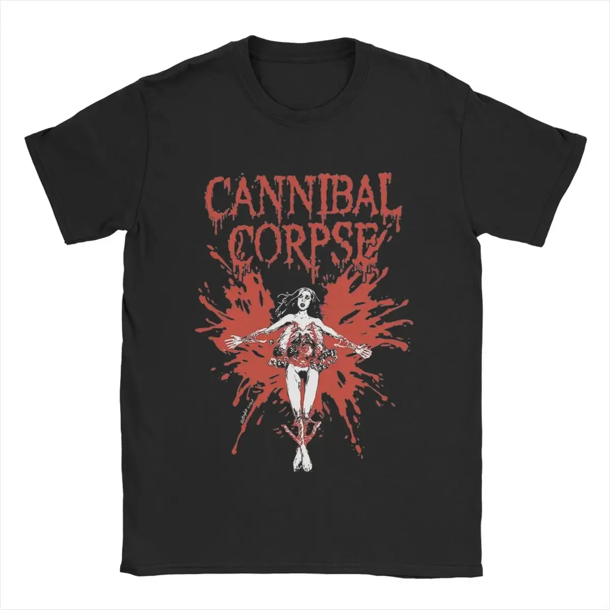 Cannibal Corpse Men T Shirts Novelty Tees Short Sleeve Crewneck T-Shirt Pure Cotton Summer Clothes