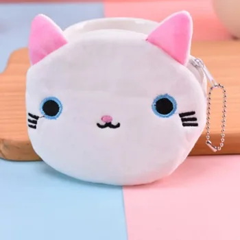 ארנק קריקטורה חתול מטבע ארנק קטיף אופנה נשים zipper מיני מפתח שינוי סטודנט ארנק אחסון סטודנט