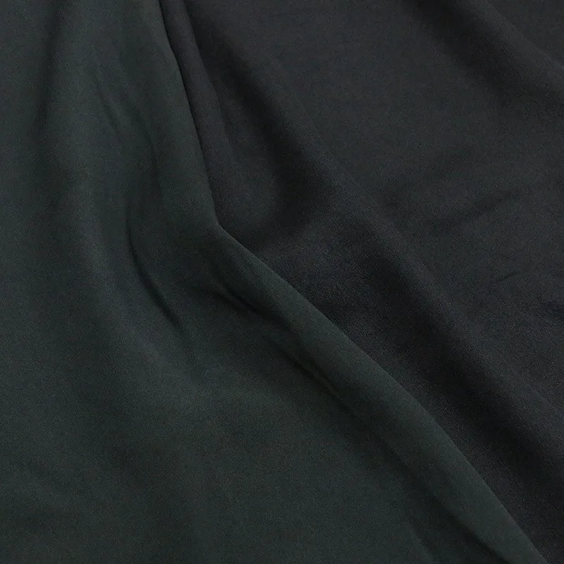 New Chinese-style national autumn and winter heavyweight satin fragrant yunsha ramie silk fabric a niche designer clothing