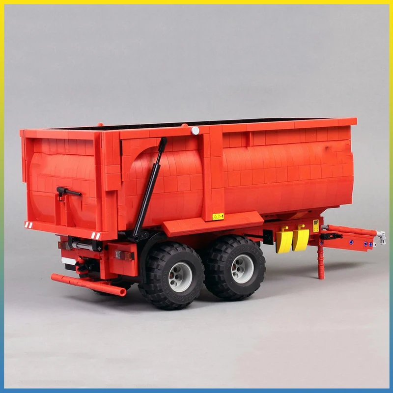 

New MOC-26566 Krampe 550 Dump Trailer 1:17 Scale Building Blocks 1349PCS Adult Birthday Gift Children Christmas Toy Gift