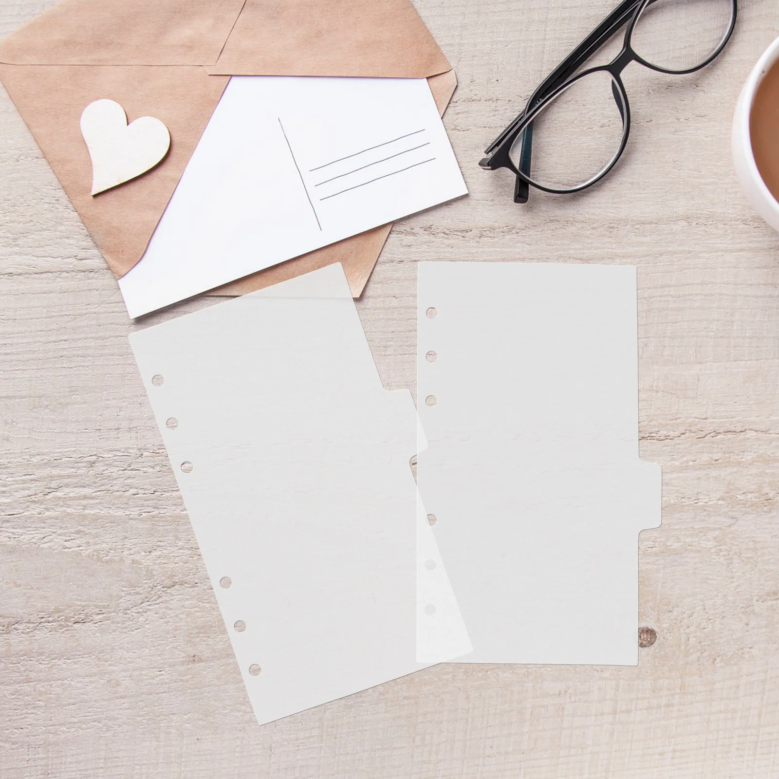 

6 Sheets Binder Dividers Plastic Notebook Dividers for School Office Journals Reports Index Tabs Colored