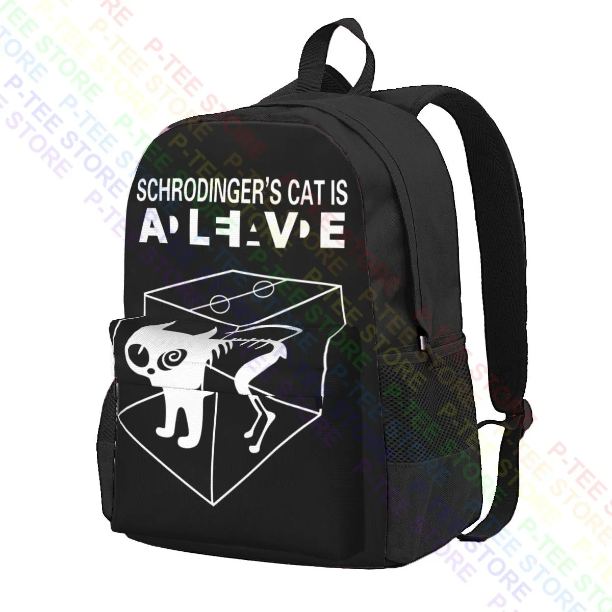 Schrodinger S Cat Is Alive Dead I-The Big Schroedinger Tv Bang Theory Large Capacity Backpack Bookbag Clothes Backpacks