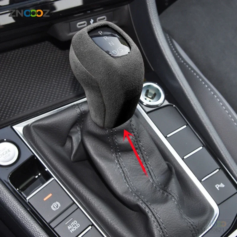 ABS 車のギアシフトノブカバー車のギアハンドルヘッド VW フォルクスワーゲン Tayron ポロ T-Roc T-Cross パサート 19-23 インナーアクセサリー