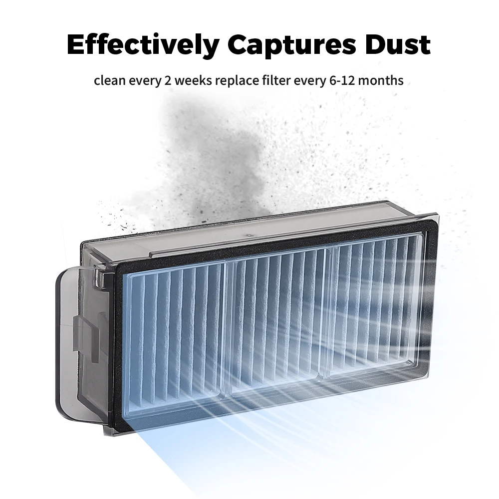 جزء مرشح فرشاة حقيبة القماش الممسحة لـ Dreame S40 Enhanced/X50 Ultra/X50 Pro/X50 Master/L40S Pro Ultra/L50 Pro Ultra/MOVA V50 Ultra