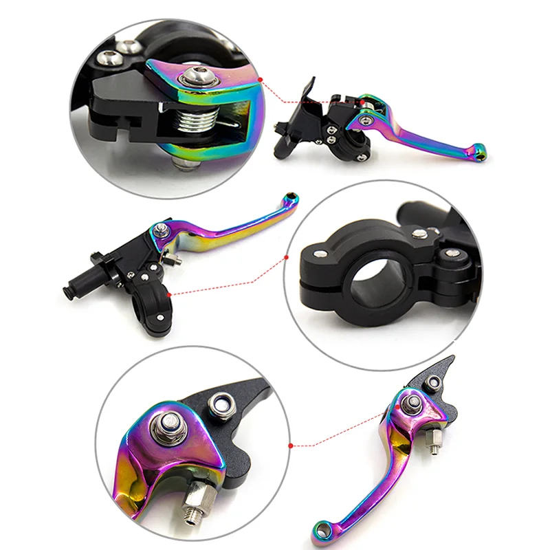 1 para uniwersalnych motocyklowych klamek hamulca sprzęgła Dźwignia bębna Kierownica pojazdu terenowego Sprzęgło Bull Horn Do ASV CRF YZF XR CQR