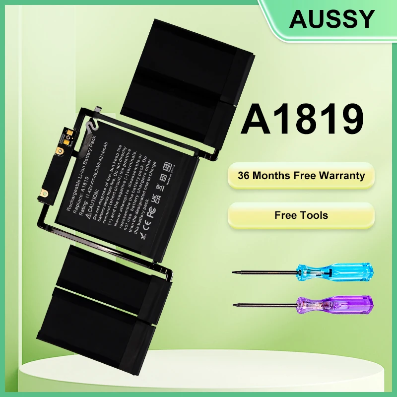 

A1819 A1706 Laptop Battery For Apple MacBook Pro 13'' Touch Bar A1706 2016 2017 EMC 3071 36 Months Free Warranty Free tools
