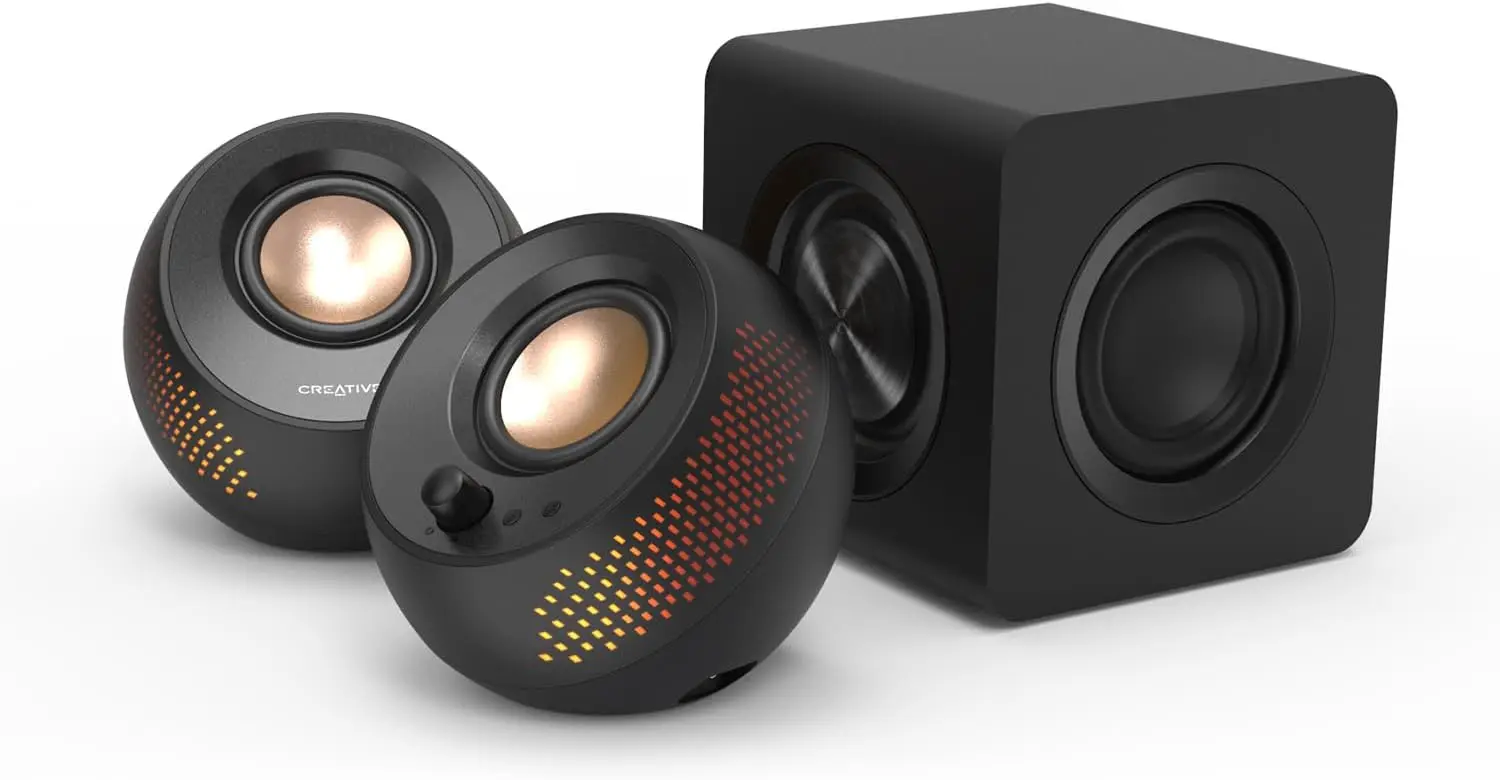 

Компьютерные колонки USB-C с сабвуфером, RGB-подсветкой, Bluetooth 5.3, USB-аудио, мощностью 15 Вт для ПК и Mac