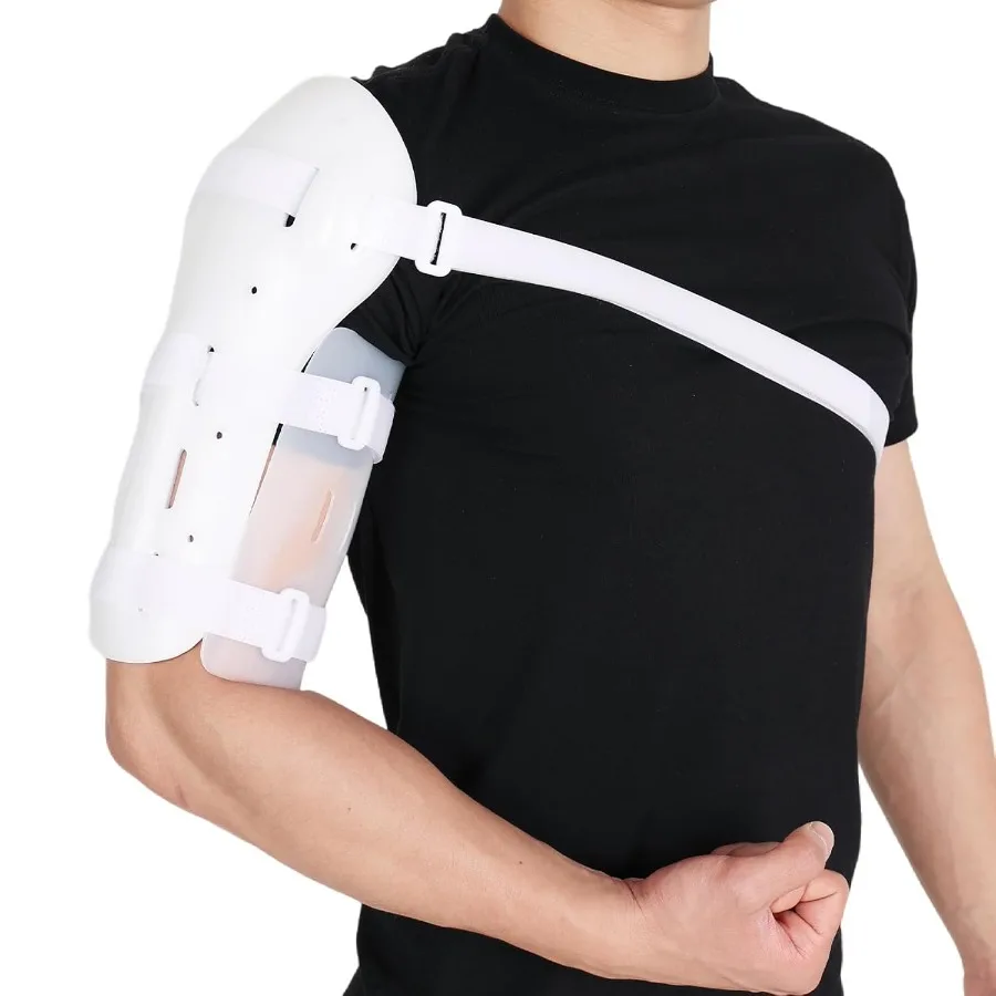 

Orthomen Humeral Shaft Fracture Splint Lightweight and Breathable Sarmiento Brace for Upper Arm Shoulder Long-Bone Humerus Frac