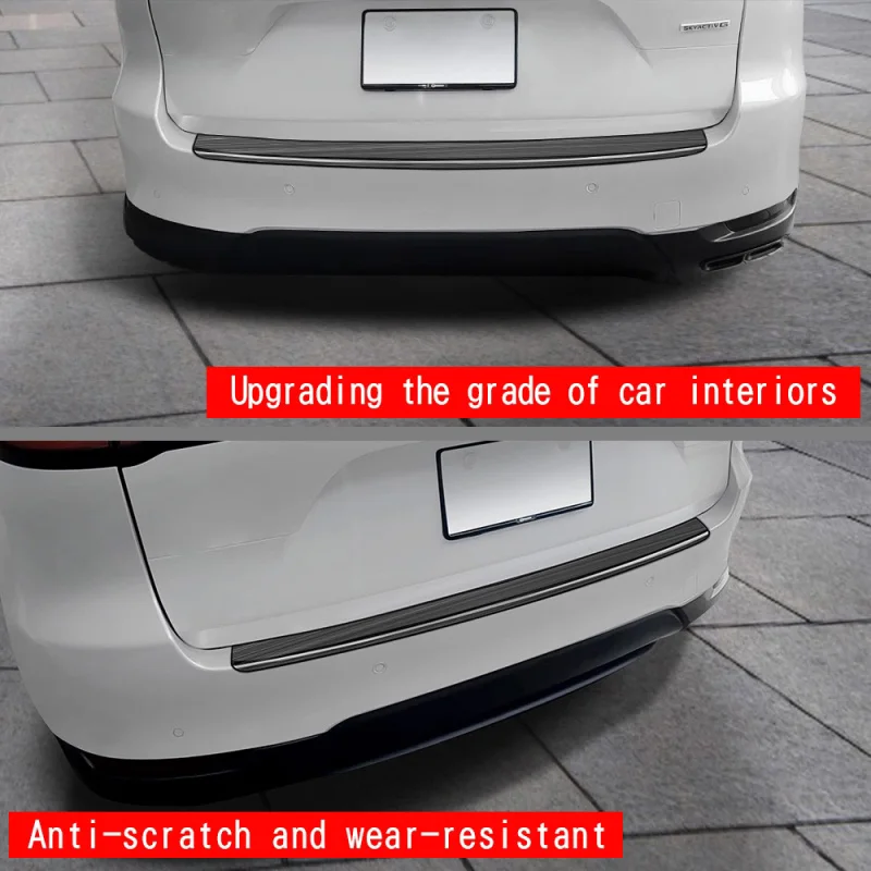 For Mazda CX-60 CX60 CX 60 2022 2023 2024 Stainless Steel Outside Rear Trunk Bumper Plate Foot Trim Tail Door Sill Scuff cover