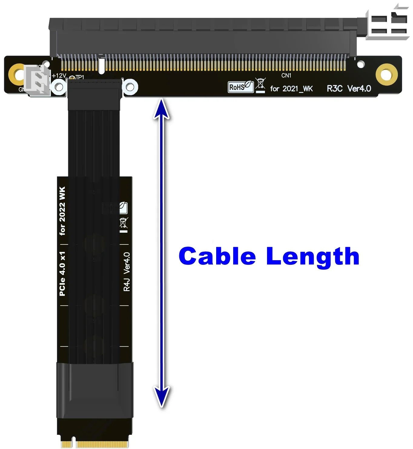 Tarjeta gráfica M.2 para NVMe A PCIe 4,0 16x Riser RTX3090 RX6800XT, extensor de puente M2 x16 PCI-E para NVIDIA AMD A N GPU, tarjeta de Video