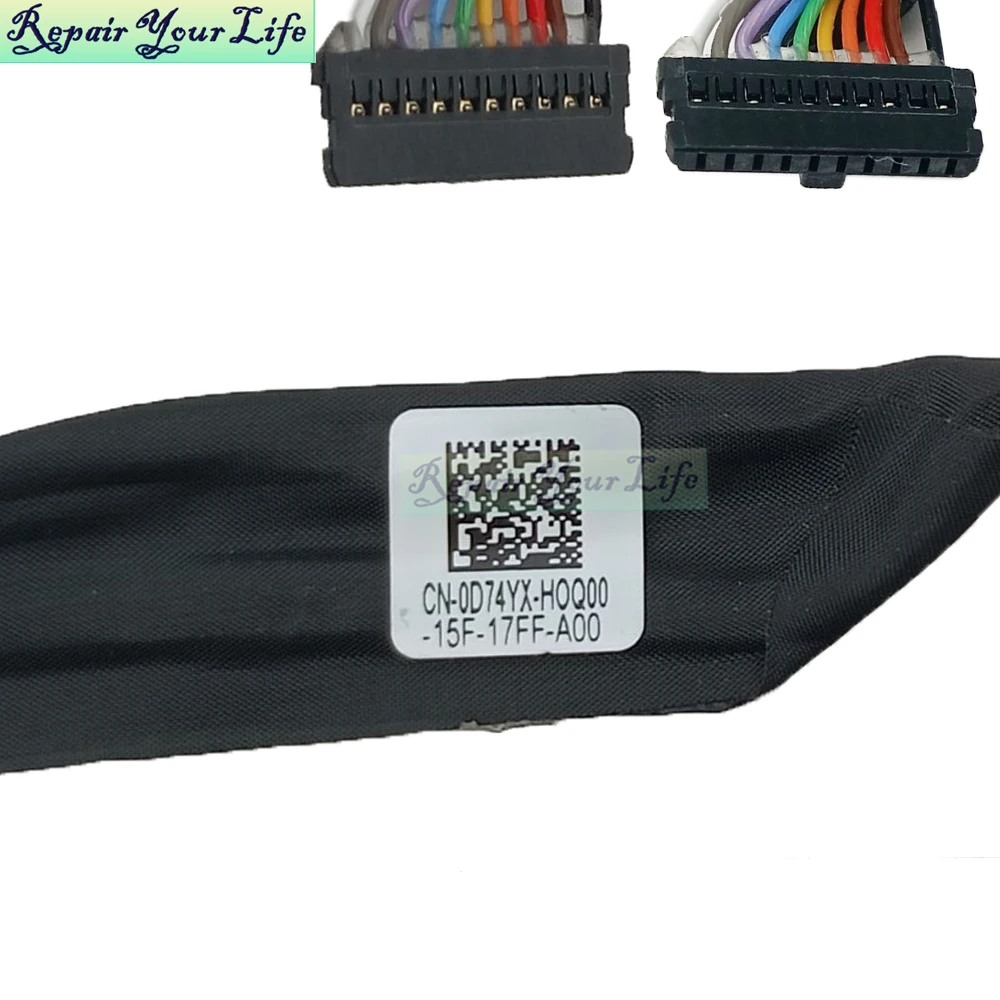 D74YX Battery Cable Connector For Dell XPS 15 9500 9510 9520 Precision 5550 5560 5570 0D74YX FDQ50 DC02003MM00 Notebook PC Parts