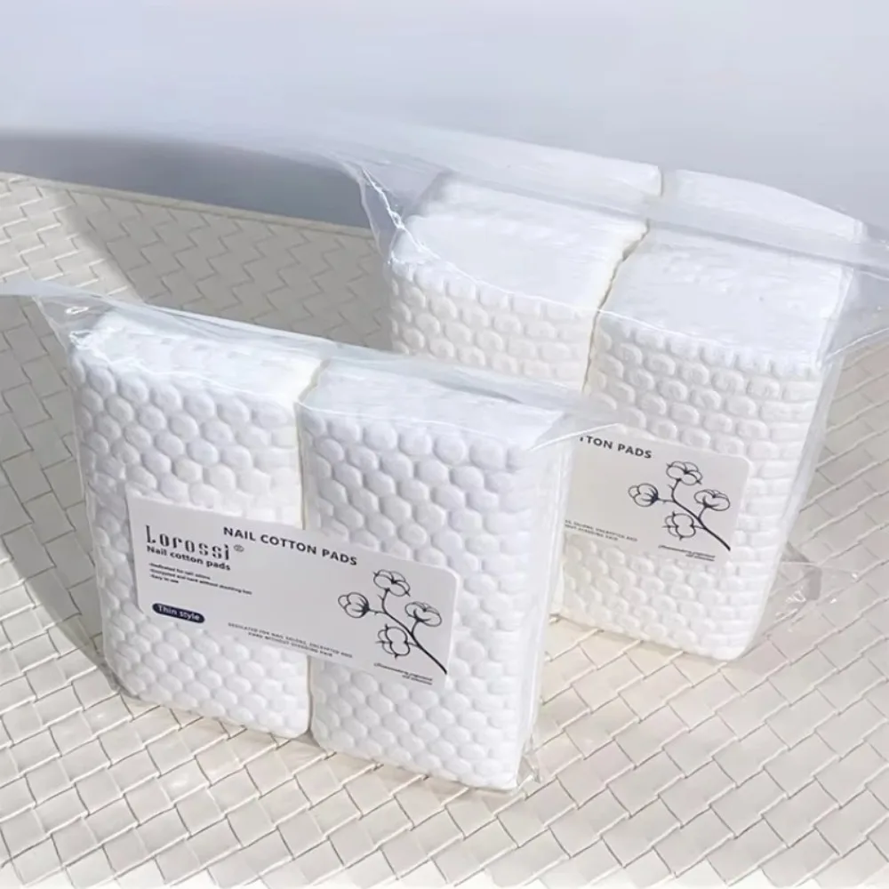 500 stücke Neue Weiche Nagel Baumwolle Tücher Nicht Verschütten Super Saugfähigen Lint Papier Pad Reinigung Baumwolle Pads Nagel Pflege