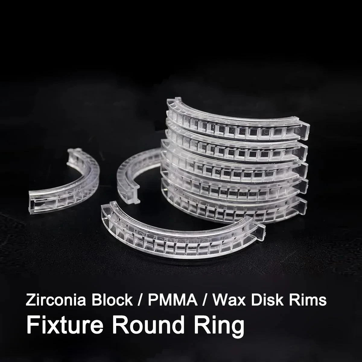 

50/100 шт., приспособление для стоматологических инструментов, круглое кольцо, держатель для фрезерного станка CAD CAM, циркониевые блоки, диски