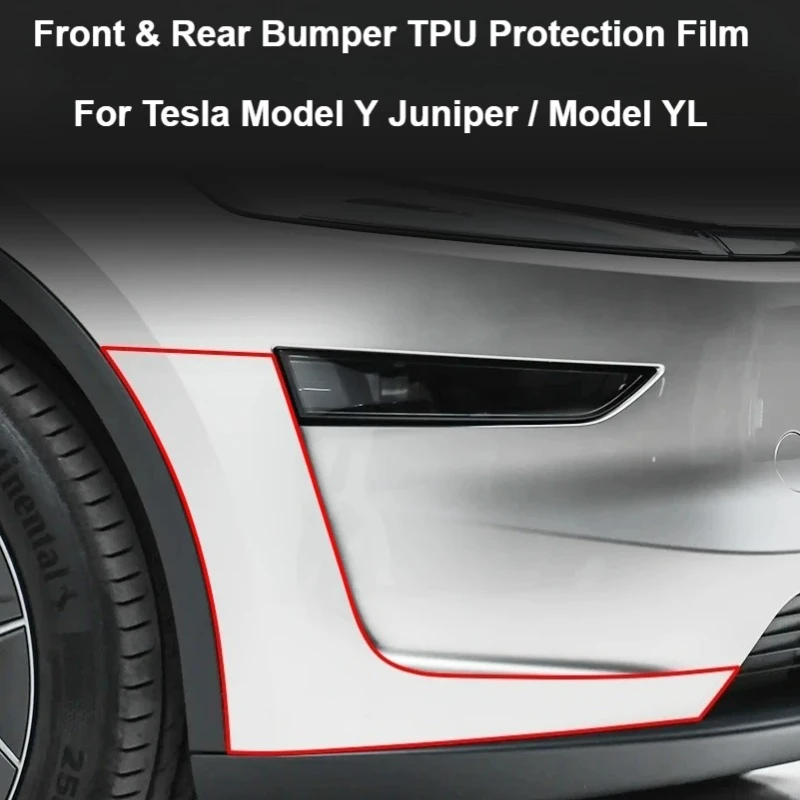 Paint Protective Film for Tesla ModelY Juniper Model YL TPU Vehicle Wrap Clear Film PPF Door Edge Corner Bumper Anti-Scratch