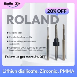 Roland DWX52DC DWX42W DC Milling Bur PMMA Ceramic Crown Drills Lithium Emax Cutter Glass Ceramic Fresa For Dental Lab use