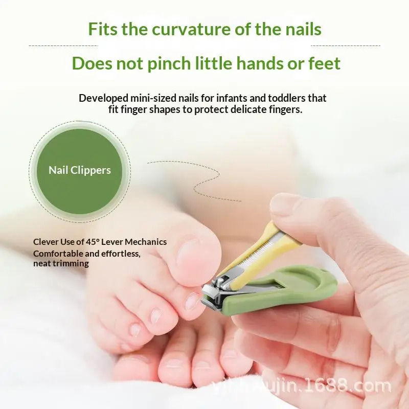 Kinder Maniküre Kit Baby Nagel Schere Baby Nagel Pflege Werkzeug Set Kind Sicher Tragbare Nagel Clipper Trimmer Datei Booger Clip Mit Box