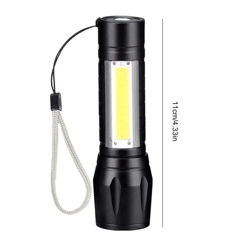 Pocket Flashlight Led Flashlight Small USB Side Light Super Bright Rechargeable Flashlight Multi-purpose Portable For Home