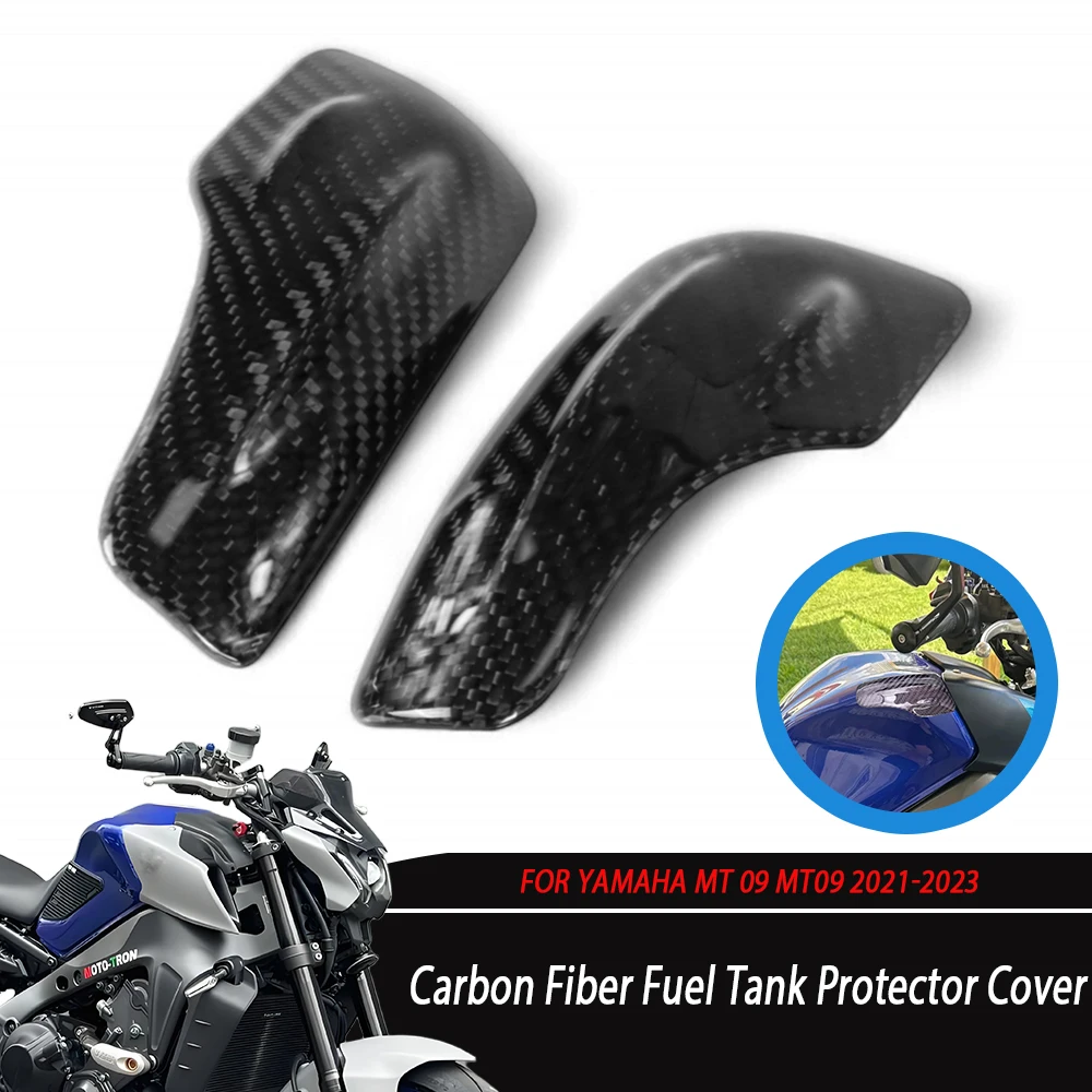 Wysokiej jakości akcesoria motocyklowe 100% włókno węglowe osłona zbiornika paliwa do YAMAHA MT 09 MT09 2021 2022 2023