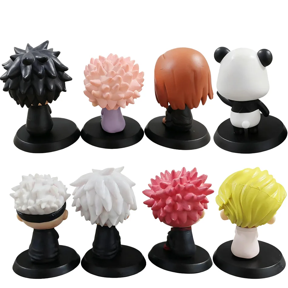 Anime Jujutsu Kaisen Figure Itadori Yuji Gojo Satori Fushiguro Megumi Kugisaki Kawaii Toy Car Decoration PVC Model ChristmasGift