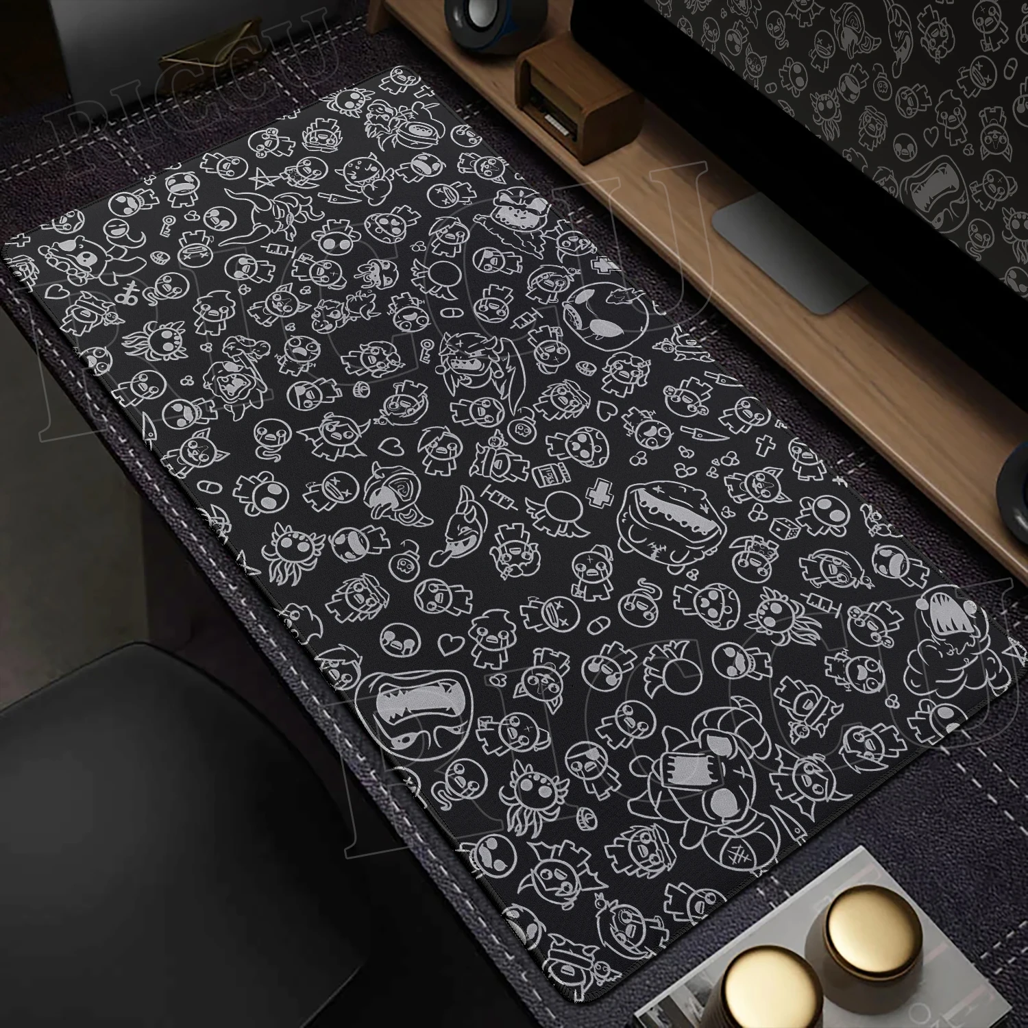 Mouse Pad Gamer Non-slip Mat The Binding Of Isaac Mausepad Pc Accessories Rubber Deskmat Gaming Keyboard Mousepad Extended Mats