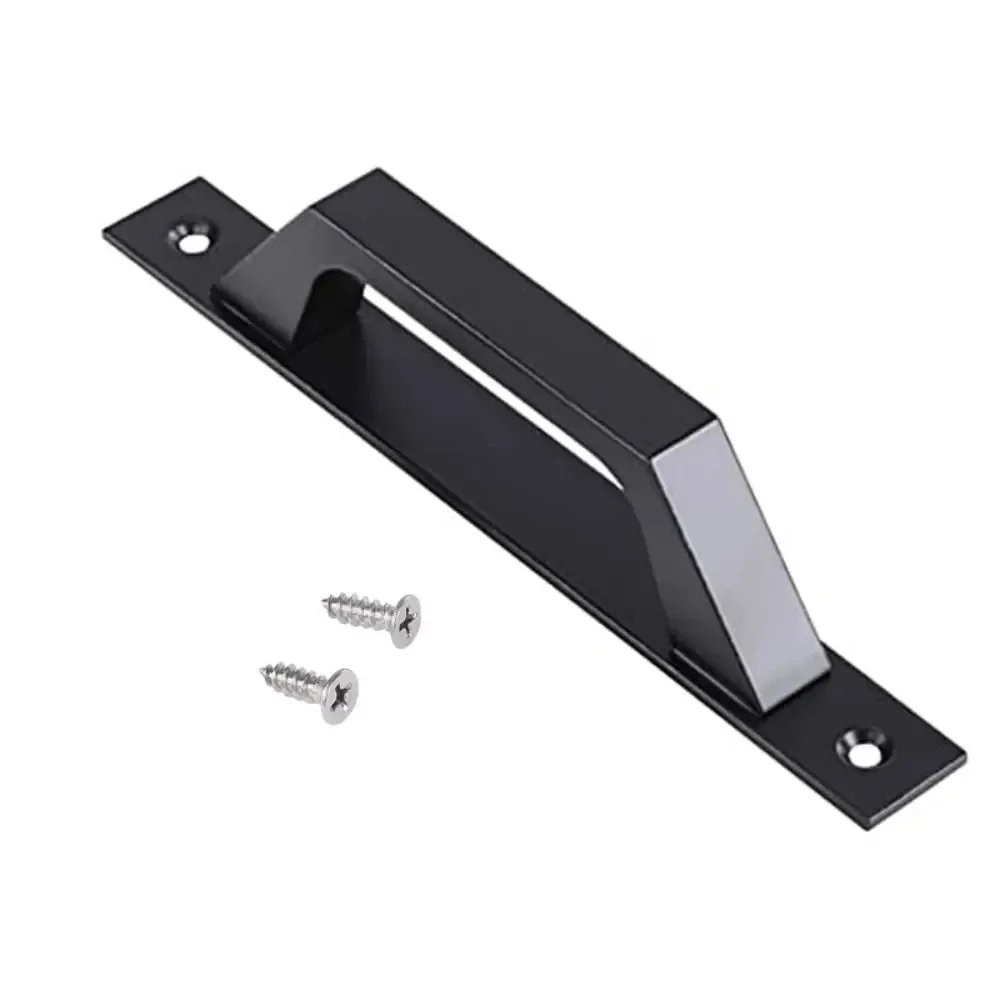 Tiradores de puerta de aleación de aluminio, herrajes para puerta de balcón, dormitorio, cocina, blanco y plateado, 1 unidad