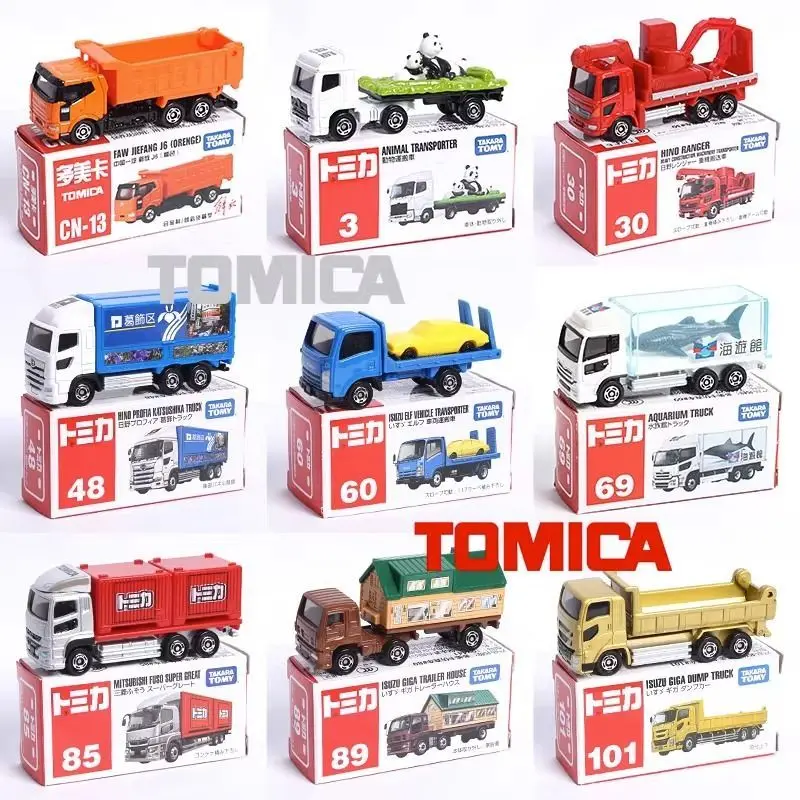 

TAKARA TOMY литая под давлением модель автомобиля из сплава, красный, белый цвет, серия коробок, коллекция игрушек, подарок для мальчиков