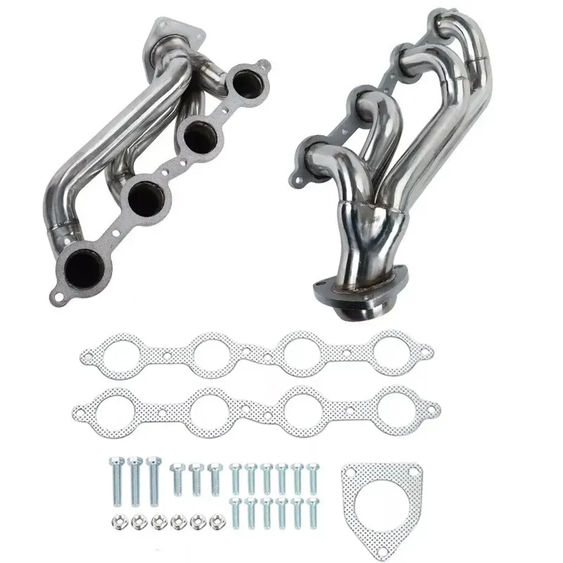 NEW Shorty Headers for 02-16 Chevy Silverado 1500 2500HD 3500HD 4.8 5.3 6.0L
